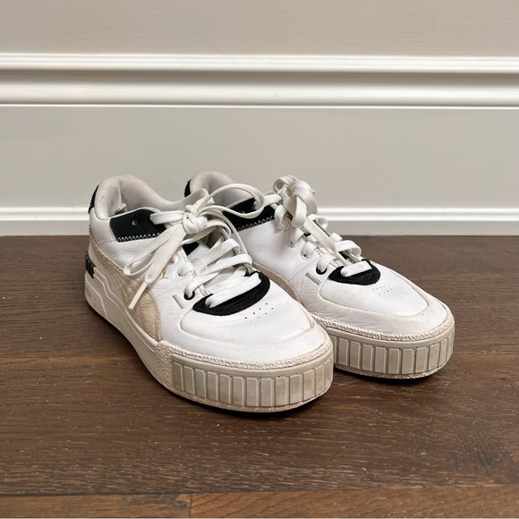 White and Black Puma Sneakers - Picture 2 of 13